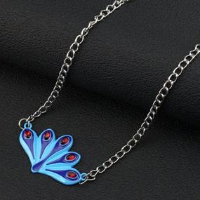 img 1 attached to Exquisite Cut Peacock Pendant Ladybug Jewelry Necklace: Perfect Cosplay Gifts