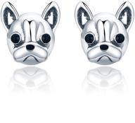 bulldog earrings sterling valentines presentski logo