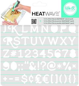 img 1 attached to 🔥 We R Memory Keepers Heatwave Power Tool-Stencil-Serif, 7 x 7