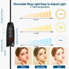img 1 attached to 📸 EMART 10 inch Ring Light with Microphone, Tripod Stand, and Cell Phone Holder - Versatile Round Lighting Kit for Photography, Video Recording, Tik Tok, and Live Streaming