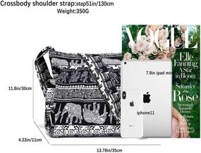 img 2 attached to 🐘 Elephant-Inspired Adjustable Crossbody Messenger for Fashionable Women: Handbags & Wallets