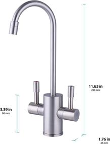 img 1 attached to 💧 Premium Westinghouse Instant Dispenser: Stylish Brushed Nickel Hot and Cold Water Faucet