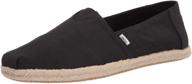 toms mens alpargata loafer black logo