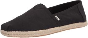 img 4 attached to TOMS Mens Alpargata Loafer Black