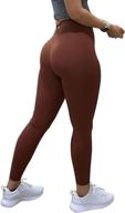 🔥 tomtiger women's high waisted yoga pants 7/8 length for workout - butt lifting, tummy control, and booty tights логотип