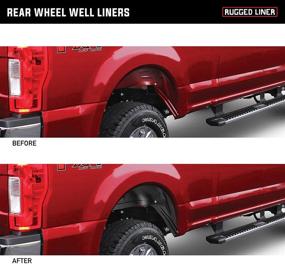 img 3 attached to 🚚 Задний защитный накладка на колесную арку Rugged Liner для GMC Sierra 1500 2007-2013 и грузовиков 2500/3500HD 2007-2010 (не для дюальных моделей)