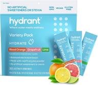 💧 hydrant hydrate variety 30 stick packs - electrolyte powder mix for rapid hydration, hydration powder packets drink mix - helps rehydrate more effectively than water logo