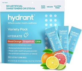 img 4 attached to 💧 Hydrant Hydrate Variety 30 Stick Packs - Electrolyte Powder Mix for Rapid Hydration, Hydration Powder Packets Drink Mix - Helps Rehydrate More Effectively Than Water