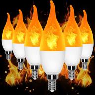 🕯️ yeahbeer non-dimmable candelabra chandelier candle set логотип