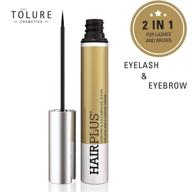 💁 tolure hairplus eyelash & eyebrows serum: german-austrian natural enhancer for longer eyelashes and thicker eyebrows logo