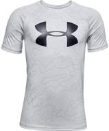 👕 under armour мальчиковая тренировочная футболка с коротким рукавом - технология большого логотипа логотип