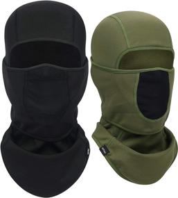 img 4 attached to ❄️ SAITAG Winter Balaclava Ski Mask - Warm Face Mask for Cold Weather Skiing, Snowboarding, Motorcycling, Ice Fishing - Ideal for Men