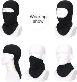 img 1 attached to ❄️ SAITAG Winter Balaclava Ski Mask - Warm Face Mask for Cold Weather Skiing, Snowboarding, Motorcycling, Ice Fishing - Ideal for Men