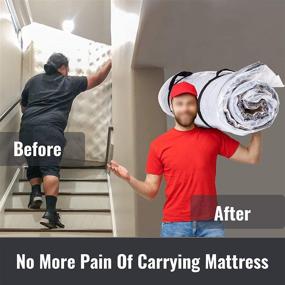 img 2 attached to 🛏️ FIDELITY SELLER King/California King Mattress Vacuum Bag for Moving - Compress Mattress, Double Zip Seal, Leakproof Valve, and Straps Included. Huge Mattress Bag Designed for Easy Moving.