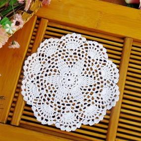 img 3 attached to 🌟 Exceptional Quality Phantomon Handmade Placemats and Crocheted Coasters: Elevate Your Dining Décor with Artisan Craftsmanship