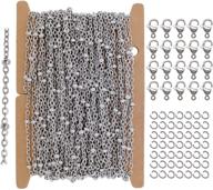 🔗 33ft stainless steel satellite chain set with clasps and rings - jewelry making supplies, 2005-b logo