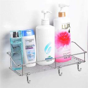 img 1 attached to 🚿 Siphodec Stainless Steel Shower Caddy: Versatile Bath Wall Shelf and Organizer with No Drilling Required