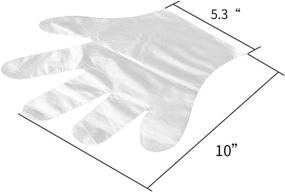 img 3 attached to 🧤 Transparent Disposable Food Prep Gloves: Occupational Health & Safety Products for Enhanced Personal Protective Equipment