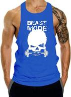 gzxisi bodybuilding stringer workout sleeveless men's clothing for active logo