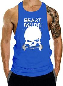 img 4 attached to GZXISI Bodybuilding Stringer Workout Sleeveless Men's Clothing for Active