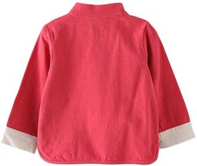 img 3 attached to 👘 Королевство грязи: китайская традиционная вышитая детская одежда для мальчиков, куртки и пальто