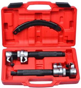 img 4 attached to 🔧 Prokomon Coil Spring Compressor Tool Set - 2 Pcs with Safety Guard for Efficient Coil Spring Clamping