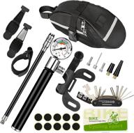 🚲 ultimate bike tire repair kit: mini gauge hand pump, 210psi bicycle air pump, 16-in-1 multi-fix tools - ideal for outdoor cycling and emergencies logo