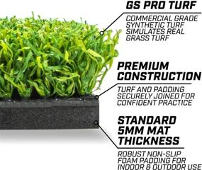 img 1 attached to 🏌️ GoSports Golf Hitting Mats - High-Quality Artificial Turf Mat for Indoor/Outdoor Practice, Choose Your Ideal Size - Including 3 Durable Rubber Tees