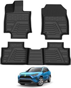 img 4 attached to TGBROS Custom All Weather Non Slip Odourless Interior Accessories in Floor Mats & Cargo Liners