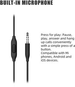 img 1 attached to 🎧 Наушники Xiaomi Piston In-Ear - издание "2017 Colorful Fresh" (черные) с пультом дистанционного управления и микрофоном: улучшенный звуковой опыт