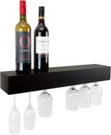 🍷 kiera grace retro wine rack: stylish, 15 lbs, black | top-rated storage solution логотип