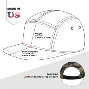 img 1 attached to Hat Depot Genuine Leather Closure Outdoor Recreation for Outdoor Clothing