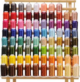 img 4 attached to 🧵 Versatile 80-Spool Polyester Thread Set: Ideal for Janome, Brother, Singer, and more