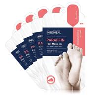 возродите ваши ноги с маской для ног из пафина mediheal paraffin foot mask ex: 5 пар, эксфолирующая и увлажняющая маска для гладких и молодых пяток логотип