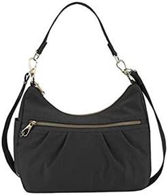 img 1 attached to 🔒 Enhanced Security: Travelon Anti-Theft Signature Hobo - Perfect for Carefree Travels