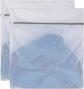 img 4 attached to 💼 MARMINS 2 XX-Large Honeycomb Delicates Laundry Bags – 24 x 24 Inches Lingerie Bags for Washing Machine – Travel Storage Organizer Bag for Cotton Clothes, Sheets, and Shoes