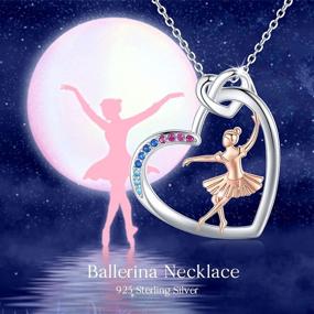 img 3 attached to 🩰 Ballerina Necklace: Sterling Silver Dance Pendant for Girls and Women - Exquisite Ballet and Gymnastics Jewelry