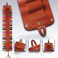 leather holder storage organizer compartments logo