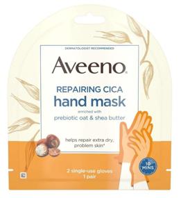 img 1 attached to 👐 Aveeno Маска для рук Cica для восстановления (набор из 6 штук)