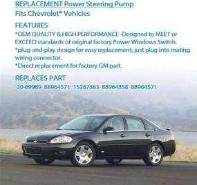 img 2 attached to 🔧 High-Performance Power Steering Pump 20-69989 for Chevrolet Impala & Monte Carlo: 2006-2011, 3.5L & 3.9L V6 Power Assist