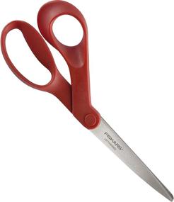 img 4 attached to 🟠 Fiskars Left-hand 8" Bent-left Stainless Steel Scissors - Orange