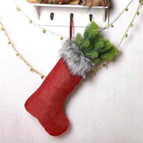 img 4 attached to ITOMTE Swedish Elegant Christmas Stockings Seasonal Decor