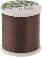 🧵 50m japanese nylon beading thread for delica in brown - kook k.o. xcr-9719 logo