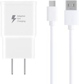 img 4 attached to 🔌 Стеновое зарядное устройство с быстрой зарядкой и USB Type C кабелем для Samsung Galaxy S9, S9 Plus, S8, S8 Plus, S10, S10 Plus, Note 8, Note 9, Note 10 и других – Набор адаптивной быстрой зарядки для Samsung Galaxy и других смартфонов