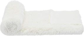 img 2 attached to 🛏️ Soft Shaggy Faux Fur Sherpa Throw Blanket - Cream, 50"x60" by Amazon Basics