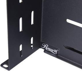 img 1 attached to Rosewill 2U Universal Vented Rack Mount Server Shelf - Ideal for 19 Inch Server Racks | 14 Inch Deep Cantilever Server Cabinet Shelves - Black (RSA-2USHF02)