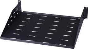 img 4 attached to Rosewill 2U Universal Vented Rack Mount Server Shelf - Ideal for 19 Inch Server Racks | 14 Inch Deep Cantilever Server Cabinet Shelves - Black (RSA-2USHF02)