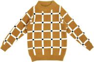 🧥 stylish and cozy: bienzoe little sleeve pullover sweater for boys' clothing and sweaters logo