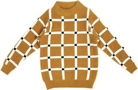 img 4 attached to 🧥 Стильный и уютный: Bienzoe маленький свитер с длинными рукавами для мальчиков - одежда и свитера.
