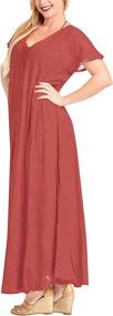 img 2 attached to LEELA Rayon Cover Skirt Brown_3533 Women's Clothing